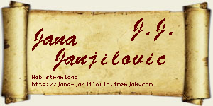 Jana Janjilović vizit kartica